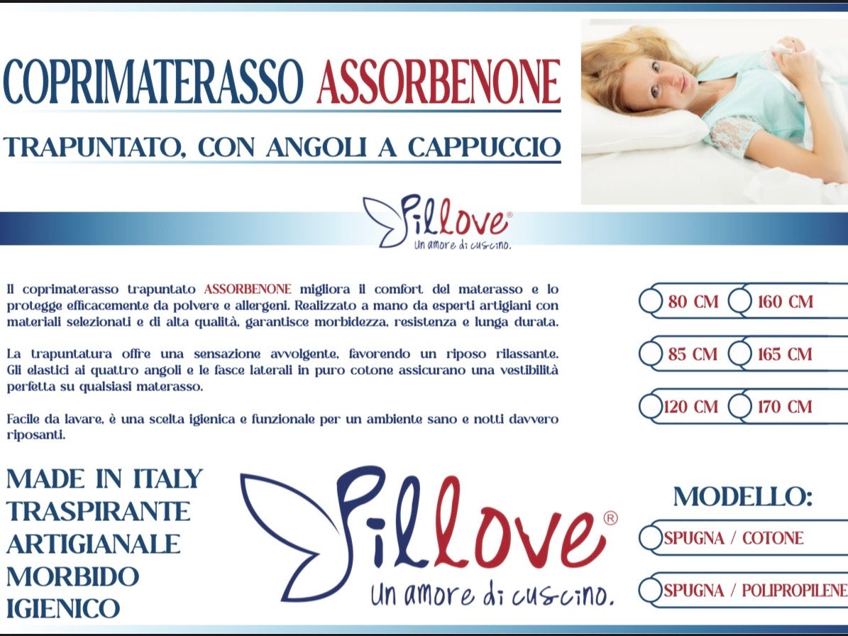 COPRIMATERASSO TRAPUNTATO ASSORBENONE