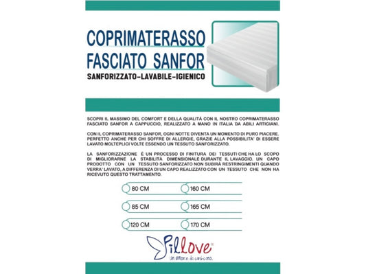 COPRIMATERASSO FASCIATO SANFOR