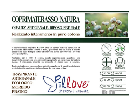 COPRIMATERASSO TRAPUNTATO NATURA