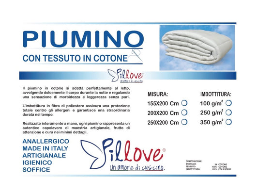 PIUMINO IN COTONE