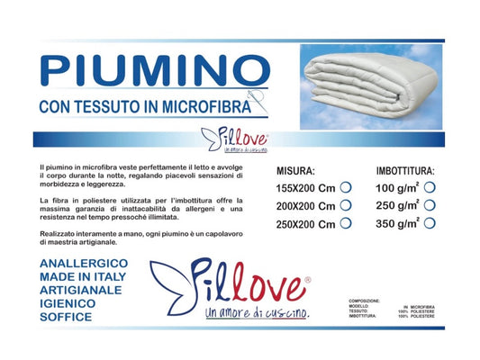 PIUMINO IN MICROFIBRA