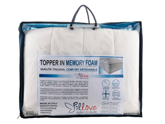 TOPPER IN MEMORY FOAM