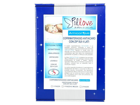 COPRIMATERASSO ANTIACARO CON ZIP