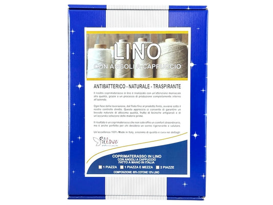 COPRIMATERASSO IN LINO