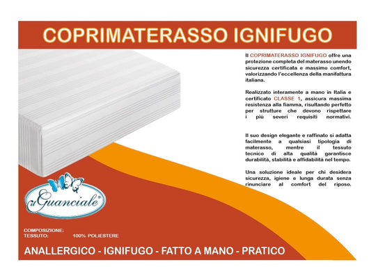 COPRIMATERASSO IGNIFUGO